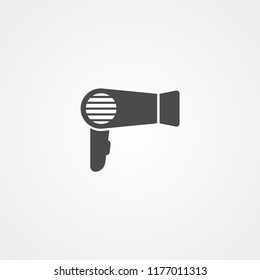 Hair dryer vector icon sign symbol