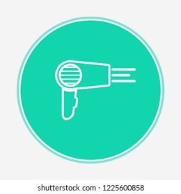 Hair dryer vector icon sign symbol