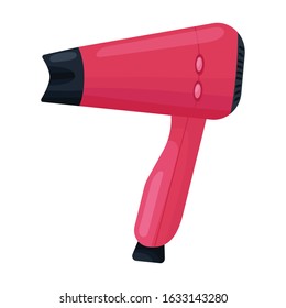 Hair dryer vector icon.Cartoon vector icon isolated on white background hair dryer .