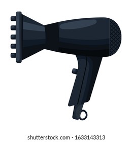 Hair dryer vector icon.Cartoon vector icon isolated on white background hair dryer .