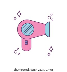 hair dryer vector image with white background