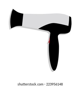 Hair dryer vector, hair dryer isolated