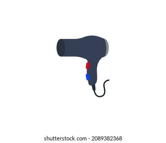 Icono aislado del vector del secador de pelo. Ilustración de Emoji. Emotismo vectorial del secador de pelo