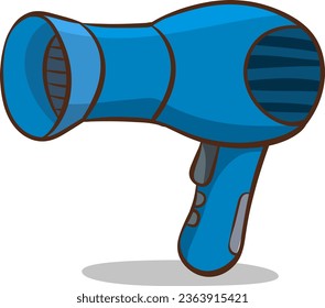 Hair dryer vector isolated illustration