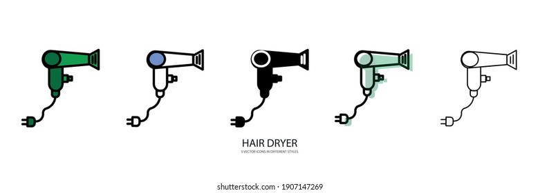 Icono de tipo vector HAIR DRYER