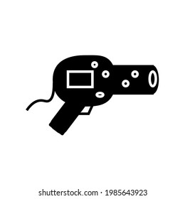 hair dryer vector type icon