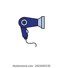 hair dryer vector type icon