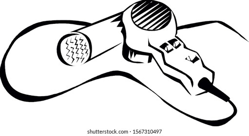 Hair Dryer.VECTOR BEUTY HAIR SALON 