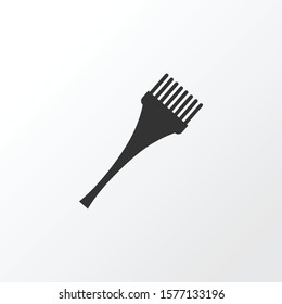 Hair dye brush icon symbol. Premium quality isolated bristle element in trendy style.