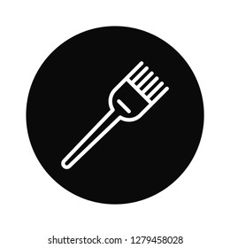 Hair dye brush icon vector