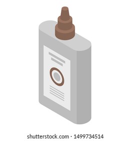 Hair dye icon. Isometric of hair dye vector icon for web design isolated on white background