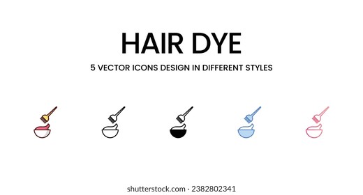 Hair Dye icon. Suitable for Web Page, Mobile App, UI, UX and GUI design.