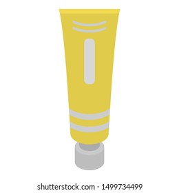Hair dye tube icon. Isometric of hair dye tube vector icon for web design isolated on white background
