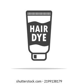 Hair dye tube icon transparent vector isolated