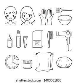 Hair Dyeing Equipment And Accessories Set, Outline, Nourishing, Beauty, Fashion, Hairstyle, Scalp