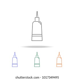 hair dyeing icon. Element multi color female accessories icons for mobile concept and web apps. Thin line  icon for website design and development, app development. Premium icon on white background