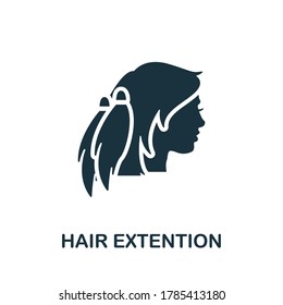 Hair Extension icon. Simple element from beauty salon collection. Creative Hair Extension icon for web design, templates, infographics and more