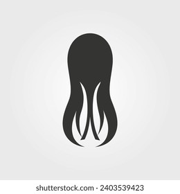 Hair extensions icon - Simple Vector Illustration