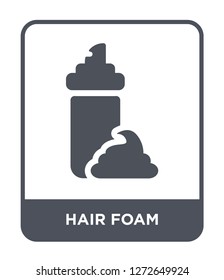 hair foam icon vector on white background, hair foam trendy filled icons from Beauty collection, hair foam simple element illustration