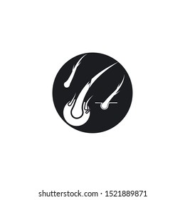 hair folicle logo template vector