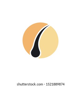 hair folicle logo template vector