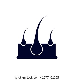 Hair follicle logo design vector template, Organs logo design concept, Icon symbol