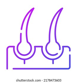 hair follicle Modern concepts design, vector illustration