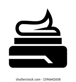 hair gel icon isolated sign symbol vector illustration - high quality black style vector icons
