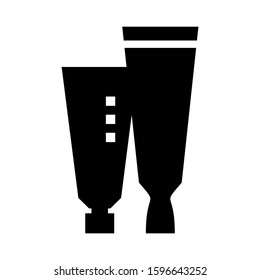 hair gel icon isolated sign symbol vector illustration - high quality black style vector icons
