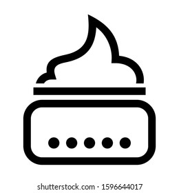 hair gel icon isolated sign symbol vector illustration - high quality black style vector icons
