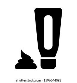 hair gel icon isolated sign symbol vector illustration - high quality black style vector icons

