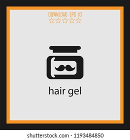 hair gel  vector icon