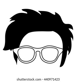 hair glasses mustache hipster