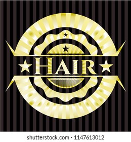 Hair gold emblem