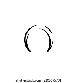 hair headband vector icon logo template design