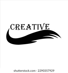 hair horse creative vector logo design