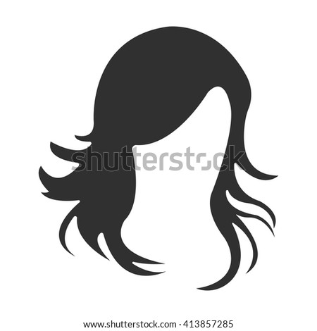 Hair icon. 