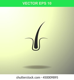 Hair icon. Illustration for business.