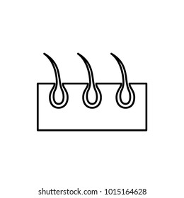 hair icon illustration isolated vector sign symbol