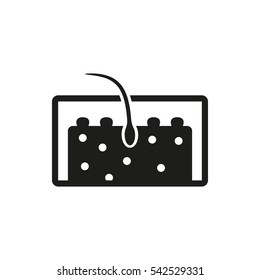 hair icon illustration isolated vector sign symbol