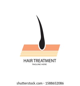 hair icon logo vector design