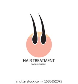 hair icon logo vector design