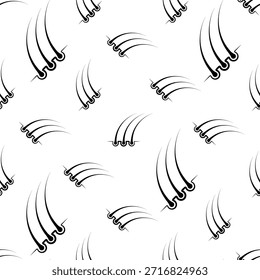 Icono de cabello Ilustración de Arte vectorial de patrón sin fisuras
