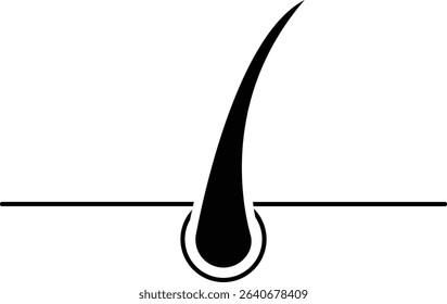 Hair icon, Hair skin icon. Vector illustration