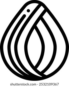 icono de pelo. Diseño De Estilo Lineal Delgado Aislado Sobre Fondo Blanco