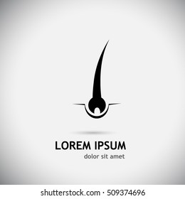 hair icon. Vector