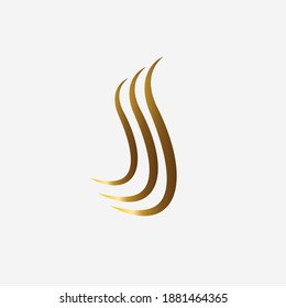 Hair icon vector design with white base