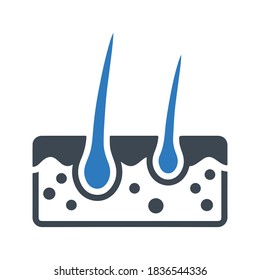 Hair icon, vector & glyph