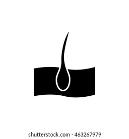 Hair icon, Vector illustration