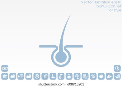 Hair icon vector illustration